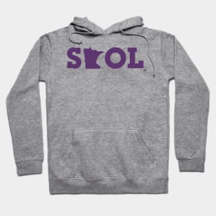 Block Script "State SKOL" - Purple Hoodie